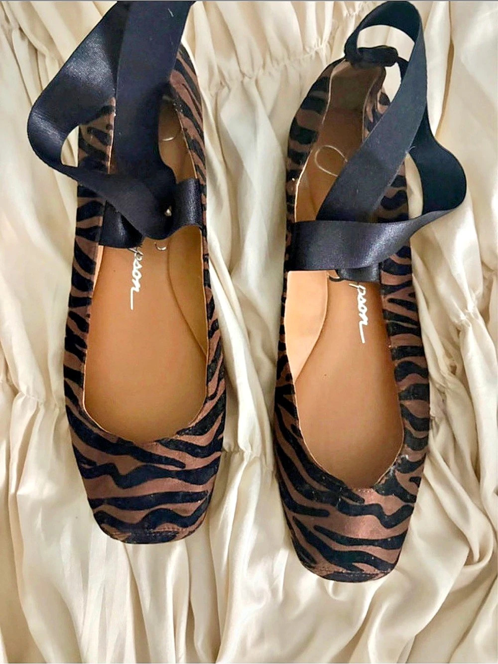 Sam Edelman Zebra Print Mary Jane Flats